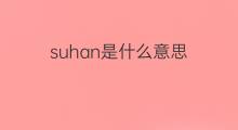 suhan是什么意思 suhan的中文翻译、读音、例句