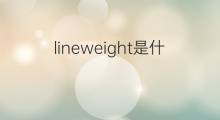 lineweight是什么意思 lineweight的中文翻译、读音、例句