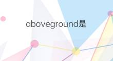 aboveground是什么意思 aboveground的中文翻译、读音、例句