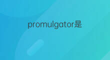 promulgator是什么意思 promulgator的中文翻译、读音、例句