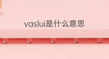 vaslui是什么意思 vaslui的翻译、读音、例句、中文解释