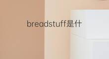 breadstuff是什么意思 breadstuff的翻译、读音、例句、中文解释