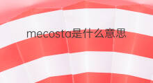 mecosta是什么意思 mecosta的翻译、读音、例句、中文解释