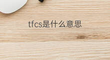 tfcs是什么意思 tfcs的翻译、读音、例句、中文解释