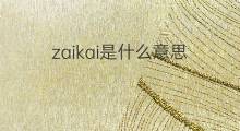 zaikai是什么意思 zaikai的翻译、读音、例句、中文解释
