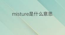 misture是什么意思 misture的翻译、读音、例句、中文解释