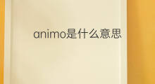 animo是什么意思 animo的翻译、读音、例句、中文解释