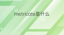 metricate是什么意思 metricate的翻译、读音、例句、中文解释