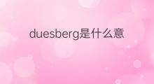 duesberg是什么意思 duesberg的翻译、读音、例句、中文解释