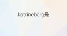 katrineberg是什么意思 katrineberg的翻译、读音、例句、中文解释