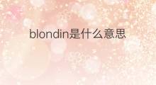 blondin是什么意思 blondin的翻译、读音、例句、中文解释
