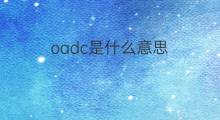 oadc是什么意思 oadc的翻译、读音、例句、中文解释