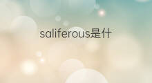 saliferous是什么意思 saliferous的翻译、读音、例句、中文解释