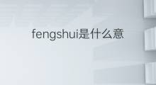 fengshui是什么意思 fengshui的翻译、读音、例句、中文解释