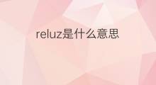 reluz是什么意思 reluz的翻译、读音、例句、中文解释