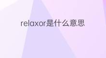 relaxor是什么意思 relaxor的翻译、读音、例句、中文解释