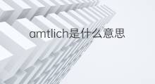 amtlich是什么意思 amtlich的翻译、读音、例句、中文解释