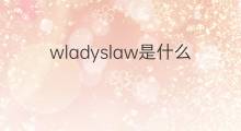 wladyslaw是什么意思 英文名wladyslaw的翻译、发音、来源