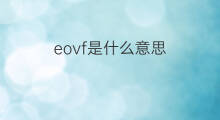 eovf是什么意思 eovf的翻译、读音、例句、中文解释