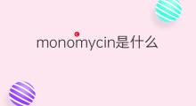 monomycin是什么意思 monomycin的翻译、读音、例句、中文解释