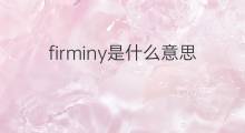 firminy是什么意思 firminy的翻译、读音、例句、中文解释
