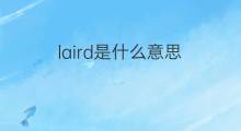 laird是什么意思 laird的翻译、读音、例句、中文解释