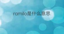 ramilo是什么意思 ramilo的翻译、读音、例句、中文解释