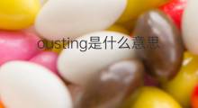 ousting是什么意思 ousting的翻译、读音、例句、中文解释