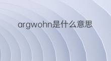 argwohn是什么意思 argwohn的翻译、读音、例句、中文解释