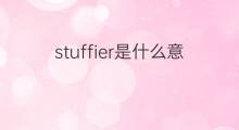 stuffier是什么意思 stuffier的翻译、读音、例句、中文解释