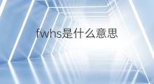 fwhs是什么意思 fwhs的翻译、读音、例句、中文解释