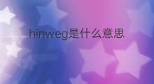 hinweg是什么意思 hinweg的翻译、读音、例句、中文解释
