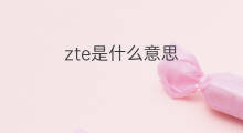 zte是什么意思 zte的翻译、读音、例句、中文解释