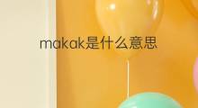 makak是什么意思 makak的翻译、读音、例句、中文解释
