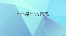 hbc是什么意思 hbc的中文翻译、读音、例句