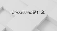possessed是什么意思 possessed的中文翻译、读音、例句