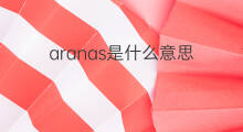 aranas是什么意思 aranas的中文翻译、读音、例句