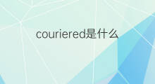 couriered是什么意思 couriered的中文翻译、读音、例句