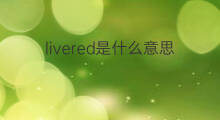 livered是什么意思 livered的中文翻译、读音、例句