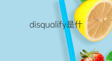 disqualify是什么意思 disqualify的中文翻译、读音、例句