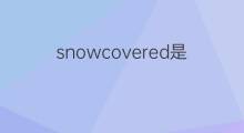 snowcovered是什么意思 snowcovered的中文翻译、读音、例句