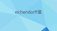 eichendorff是什么意思 eichendorff的翻译、读音、例句、中文解释