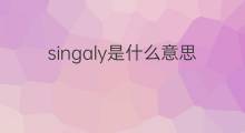 singaly是什么意思 singaly的中文翻译、读音、例句
