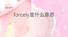 forcely是什么意思 forcely的中文翻译、读音、例句