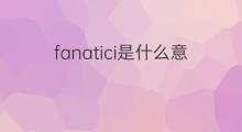 fanatici是什么意思 fanatici的翻译、读音、例句、中文解释