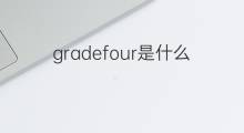 gradefour是什么意思 gradefour的中文翻译、读音、例句