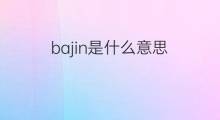 bajin是什么意思 bajin的翻译、读音、例句、中文解释