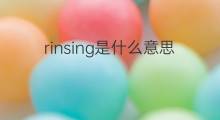 rinsing是什么意思 rinsing的中文翻译、读音、例句