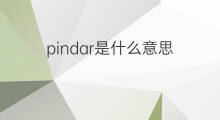 pindar是什么意思 pindar的中文翻译、读音、例句