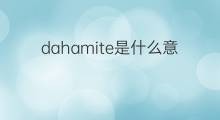 dahamite是什么意思 dahamite的中文翻译、读音、例句